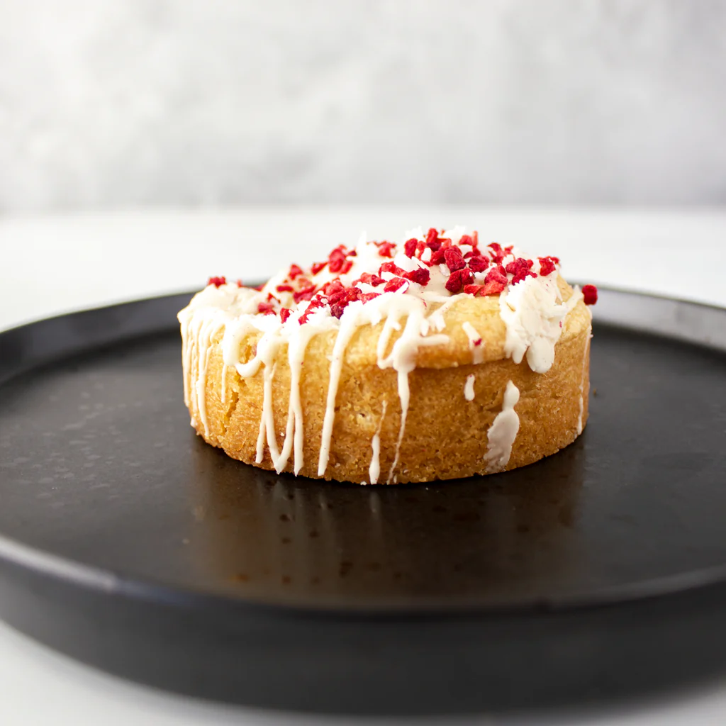 Raspberry, Coconut & White Chocolate Stuffed Deluxe Cookie - Image 4