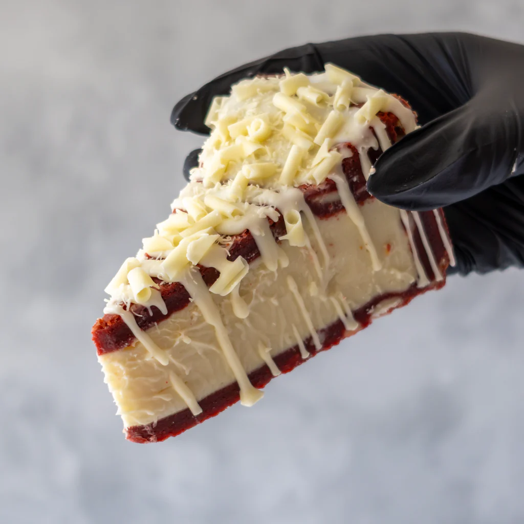 Red Velvet Cookie Pie Slice - Image 4