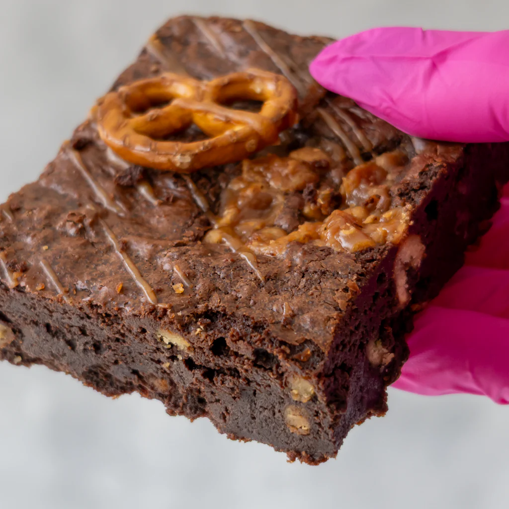 Caramel Pretzel Brownie Slab - Image 3