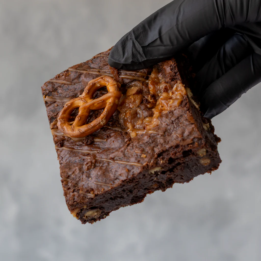 Caramel Pretzel Brownie Slab - Image 6