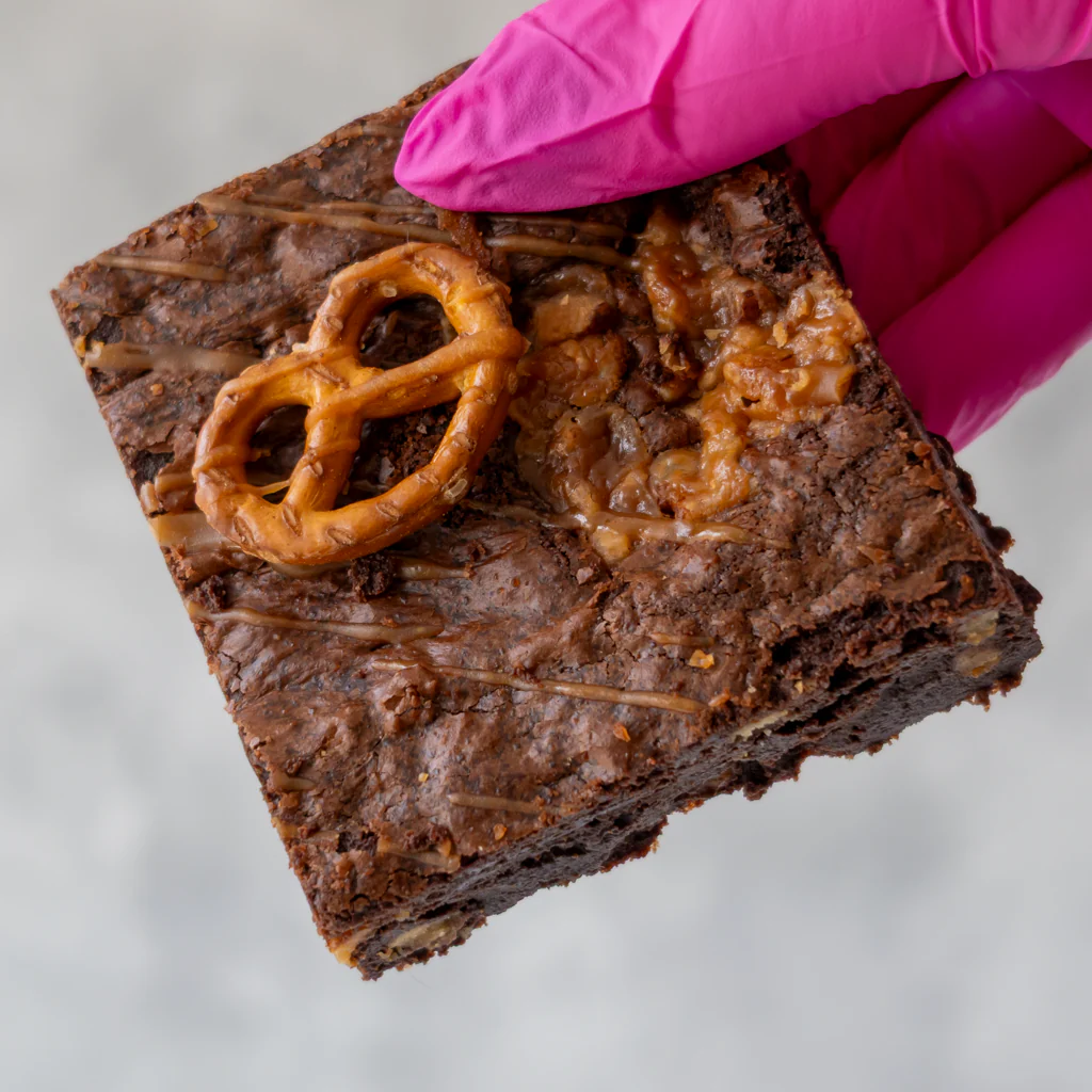 Caramel Pretzel Brownie Slab - Image 7