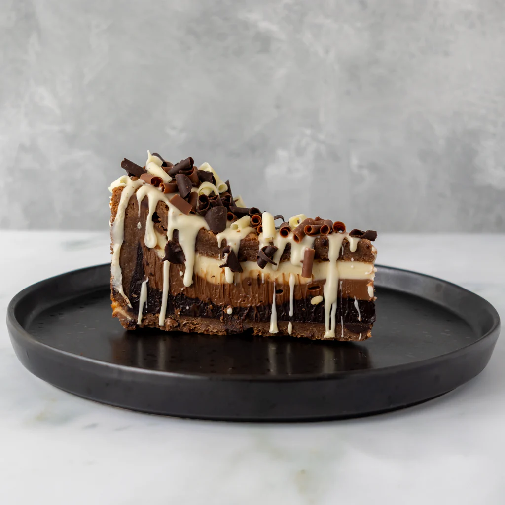 Triple Chocolate Cookie Pie Slice - Image 4